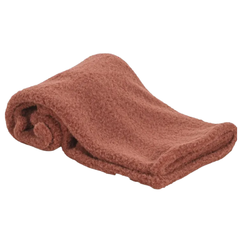 Deken Adeline Teddy Terracotta