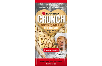 Snack Crunch Koekje Puppy treats met vanillesmaak (500gr)