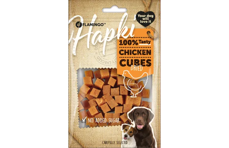 Snack Hapki Blokjes met kip 85gr - 170gr - 750gr - Nora-Lou