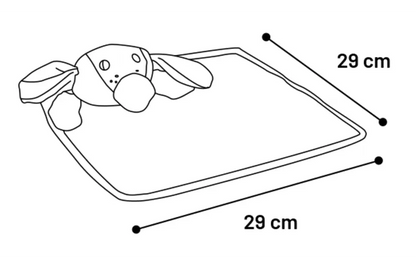 Speelgoed Puppy Livo Knuffeldoek & Hond Oker