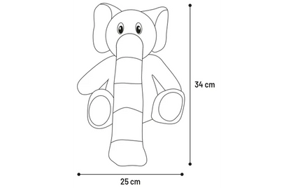 Speelgoed Hida Olifant zittend Grijs