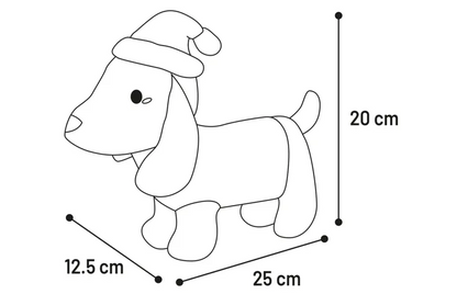 Kerst Speelgoed Tikko Teckel Hond Bruin