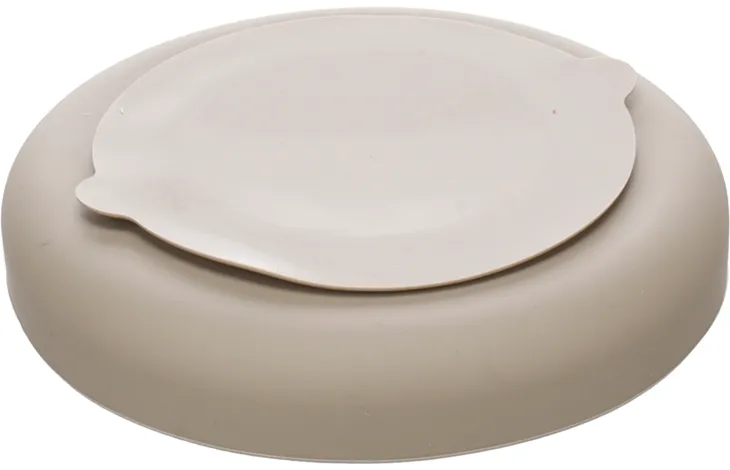 Eetpot Slow feeder Rainy Rond Taupe