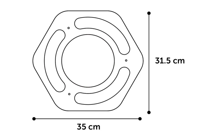 Krabspeelgoed Densi Zeshoek Bruin
