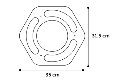 Krabspeelgoed Densi Zeshoek Bruin