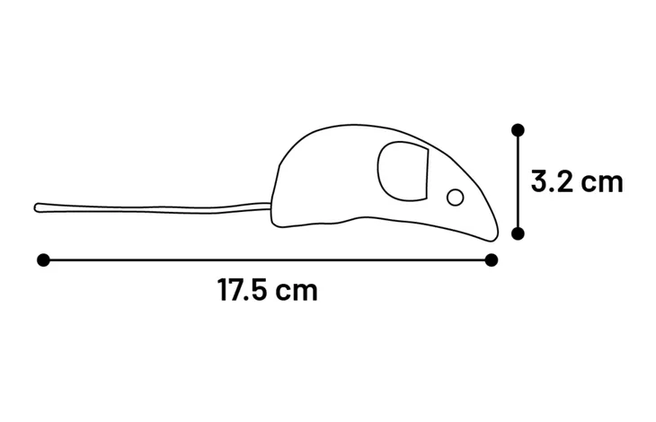 Speelgoed Mozza Muis Meerkleurig