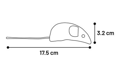 Speelgoed Mozza Muis Meerkleurig