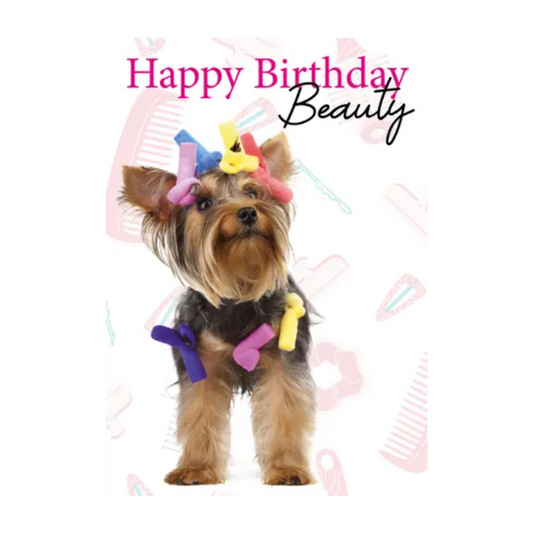 Wenskaart A5 - Hond Birthday Beauty - Nora-Lou