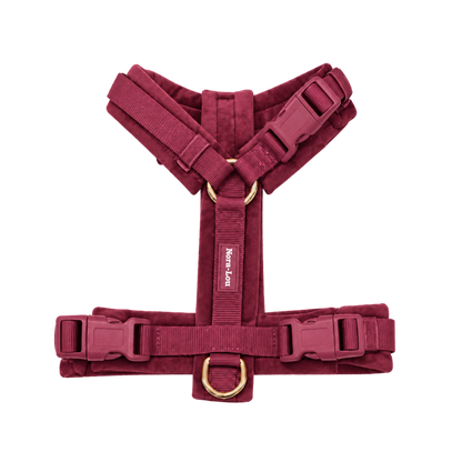 Nora-Lou Y-vormig Harnas Cherry Velvet - Bordeaux - Nora-Lou