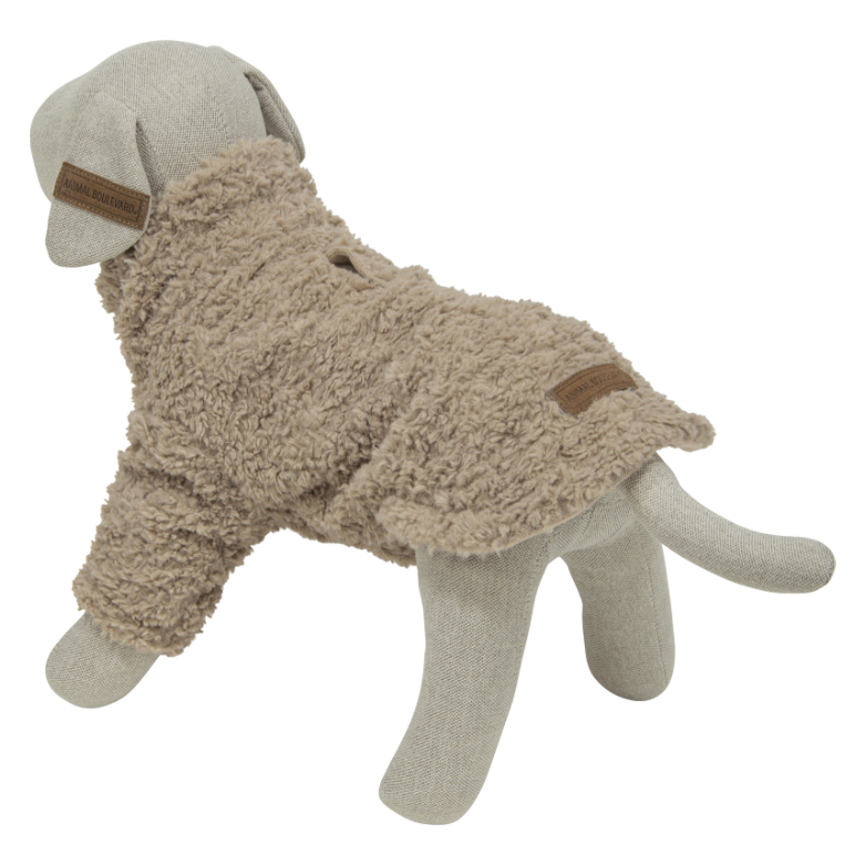 AB Curl Plush trui beige