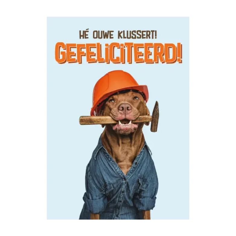 Wenskaart A5 - Hond Klusser - Nora-Lou