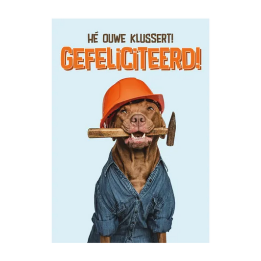 Wenskaart A5 - Hond Klusser - Nora-Lou