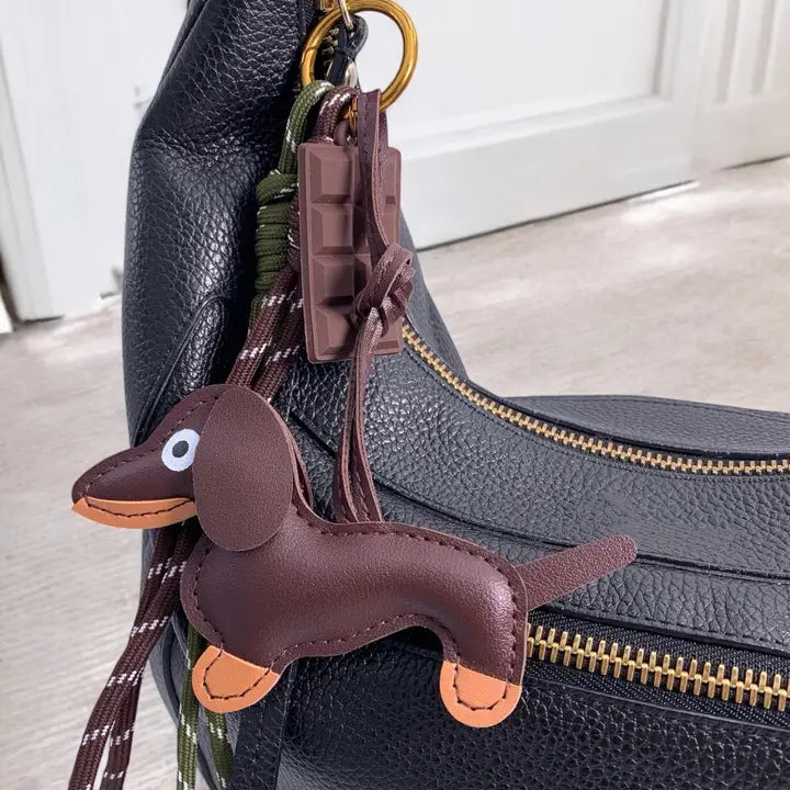 Tasbedel en sleutelhanger Hond en Chocolade - Nora-Lou