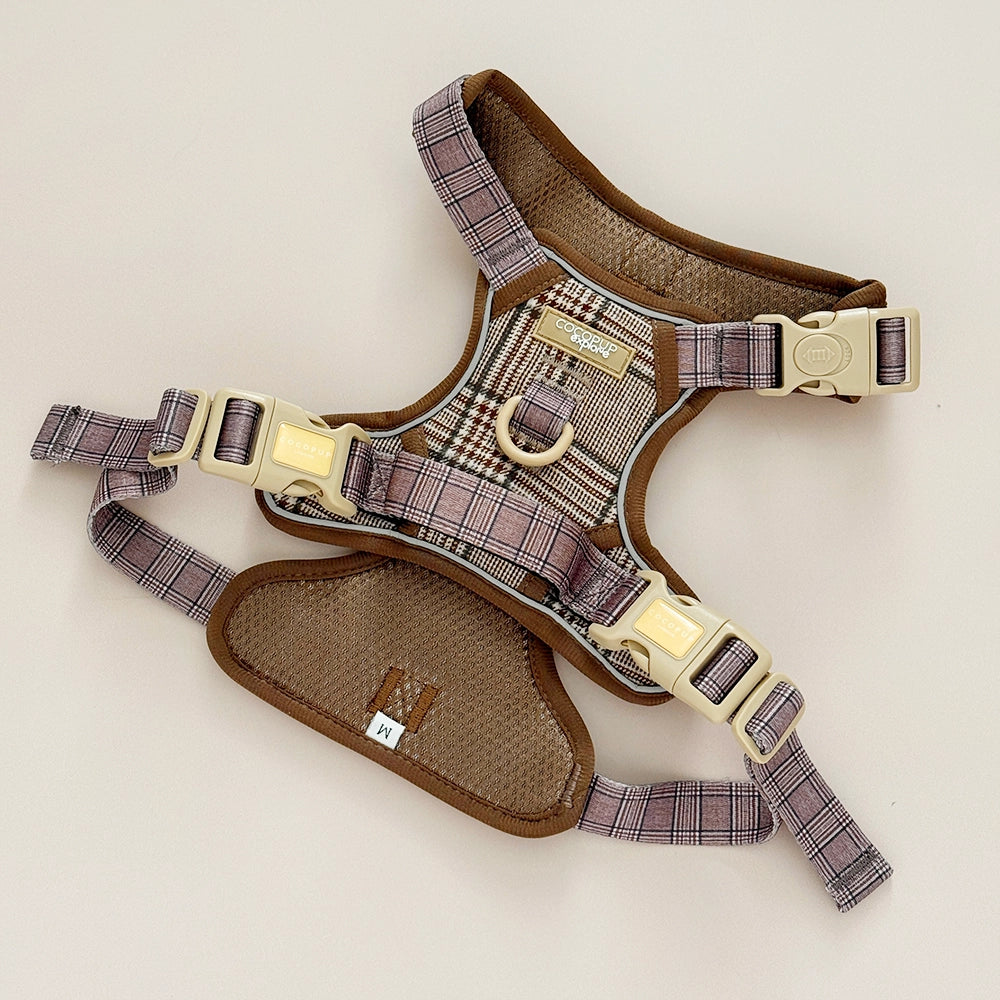 Cocopup harnas verstelbaar EXPLORE PUP PLAID