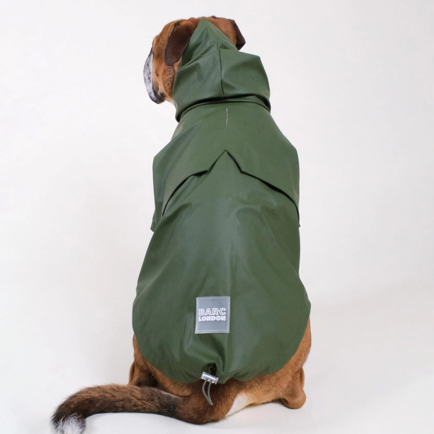 Regenjas hond Groen