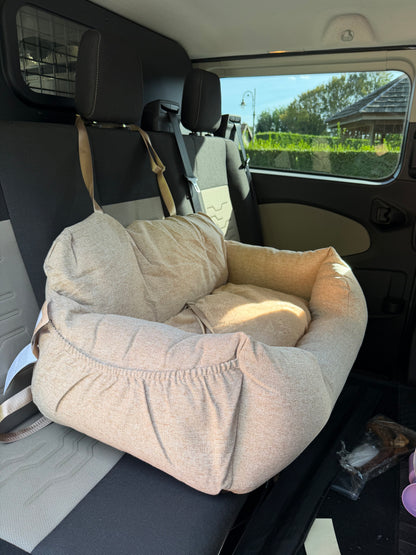 Flamingo Autostoel/automand Megan Beige (groot) - Nora-Lou