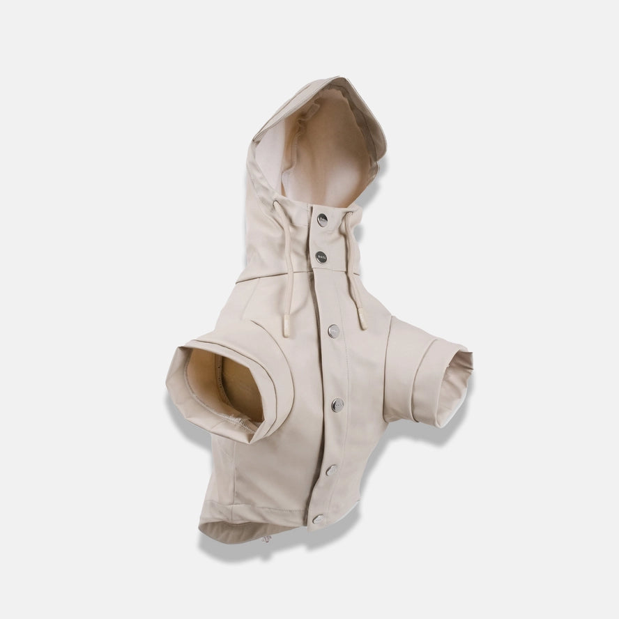 Regenjas hond Beige