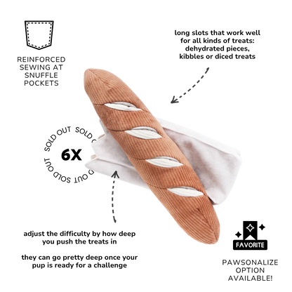 BAGUETTE interactief hondenspeelgoed