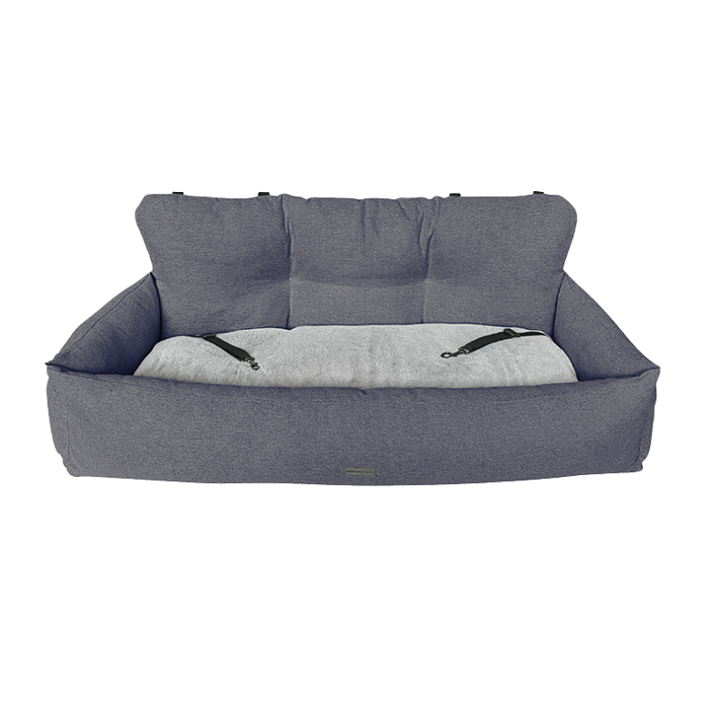 AB HOME&AWAY Autostoel/ Automand achterbank Betty Donkergrijs - 113x47x42cm - Nora-Lou