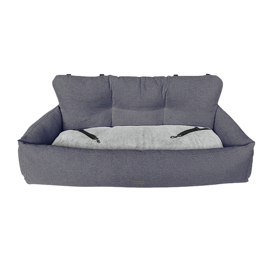 AB HOME&AWAY Autostoel/ Automand achterbank Betty Donkergrijs - 113x47x42cm - Nora-Lou