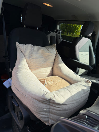 Flamingo Autostoel/automand Megan Beige (middel) - Nora-Lou