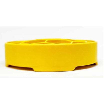 Sodapup Honeycomb Design Ebowl Slow feeder – Yellow