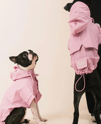 Regenjas hond Roze
