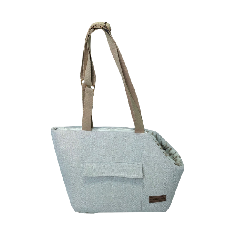 AB Snowleopard draagtas wit/grijs - XXS - Nora-Lou