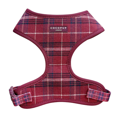 Cocopup harnas verstelbaar Mulberry Plaid