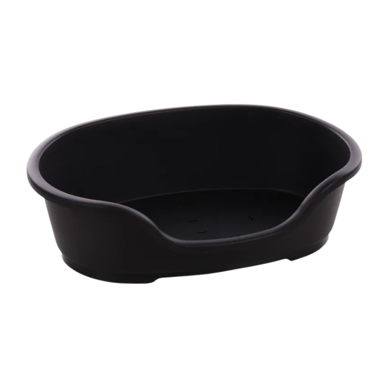 Plastic Mand Tuck Ovaal Zwart M 70x47x22cm
