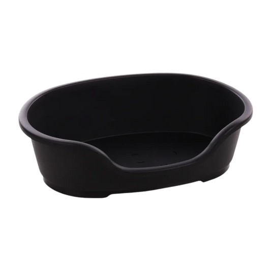 Plastic Mand Tuck Ovaal Zwart M 70x47x22cm