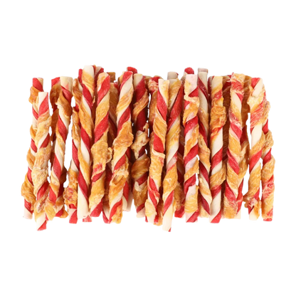 Snack R'hide Bar Multicolored with chicken 12cm 10-12gr / 28-32 pcs 350gr