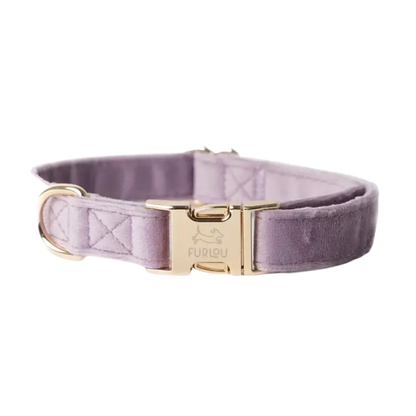 Furlou Fluwelen halsband - LILA - Nora-Lou