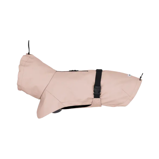 Roze regenjas voor honden