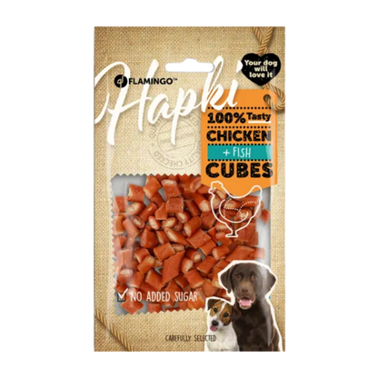 Snack Hapki Stukjes met kip & vis (85gr)