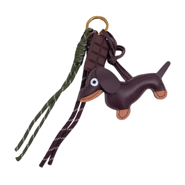 Tasbedel en sleutelhanger Hond en Chocolade - Nora-Lou