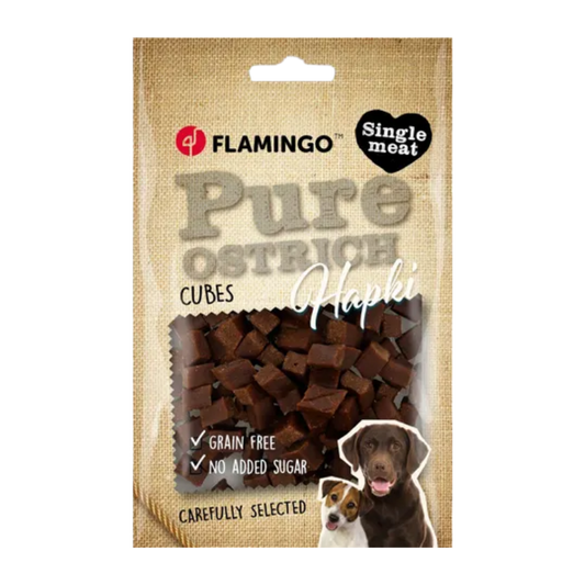 Snack Hapki Pure Blokjes met struisvogel (85gr) - Nora-Lou