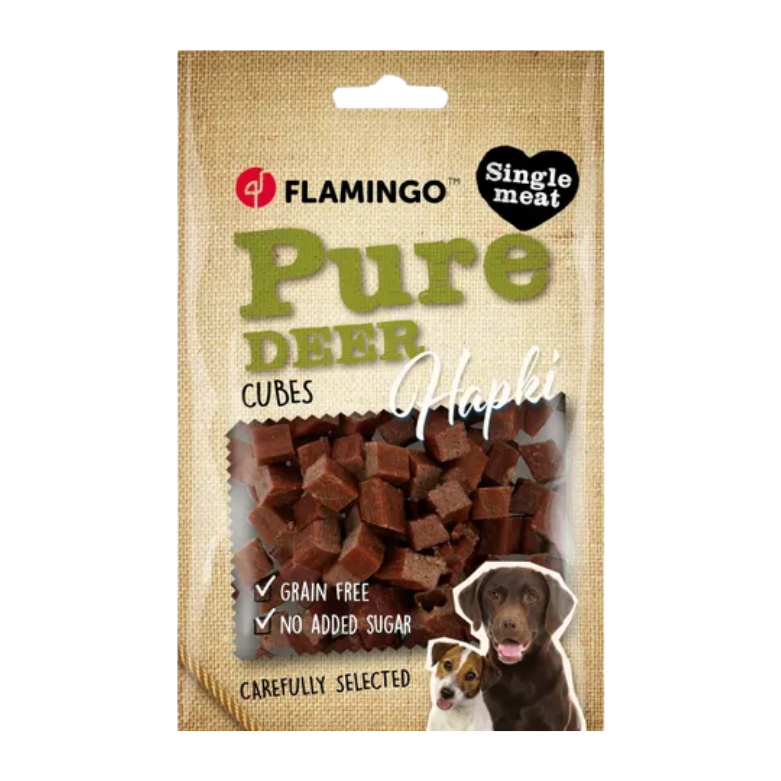 Snack Hapki Pure Blokjes met hert (85gr) - Nora-Lou