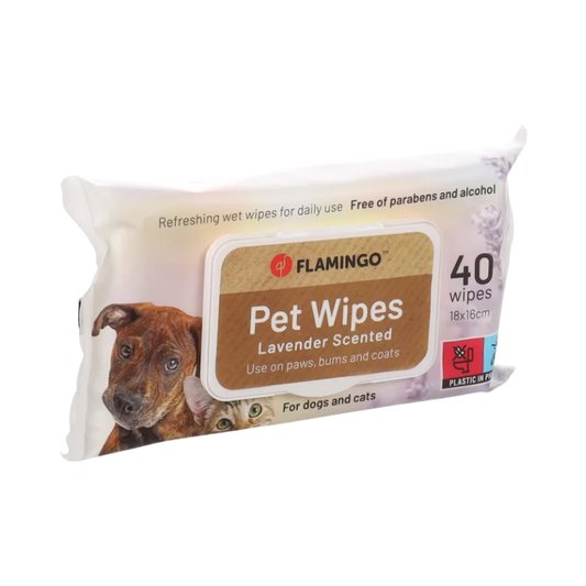 Verzorgingsdoekje voor de vacht Reini lavendelgeur - Geïmpregneerd doekje - Nora-Lou