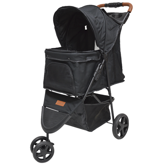 AB Classic On The Go Dog Stroller Olivar Black