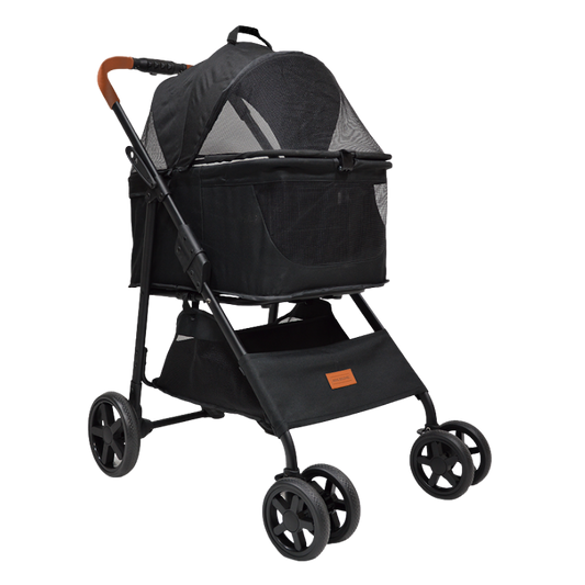 AB Classic On The Go Hondenbuggy Veluna Zwart - Nora-Lou