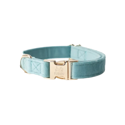 Furlou Fluwelen halsband - BLAUW