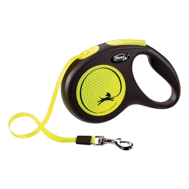 Flexi Rollijn New Neon Band Fluo geel