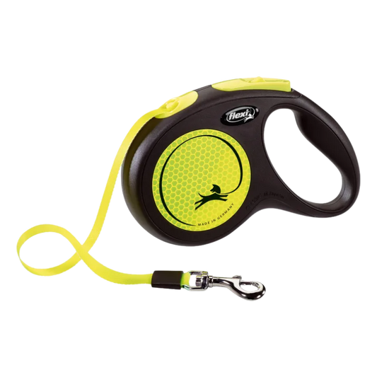 Flexi Rollijn New Neon Band Fluo geel