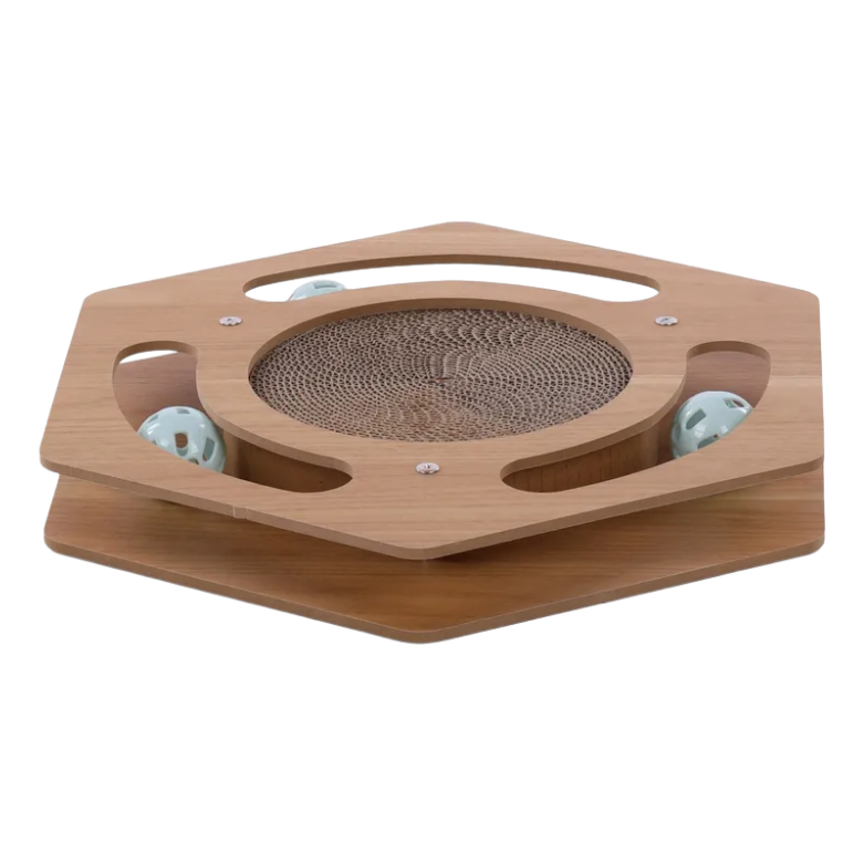 Krabspeelgoed Densi Zeshoek Bruin