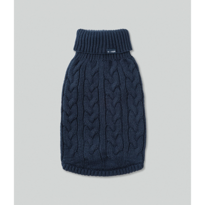 Gebreide trui voor honden - blauw