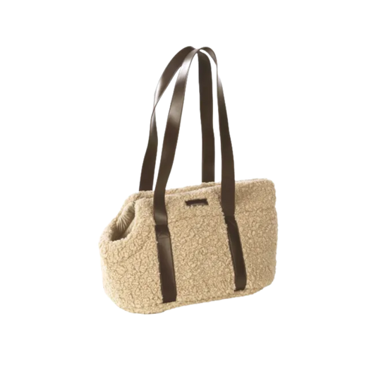 Flamingo Draagtas Teddy Beige