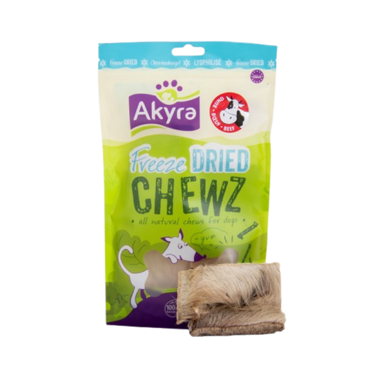 Akyra Gevriesdroogde kauwsnack - Runderkophuid (130gr) - Nora-Lou