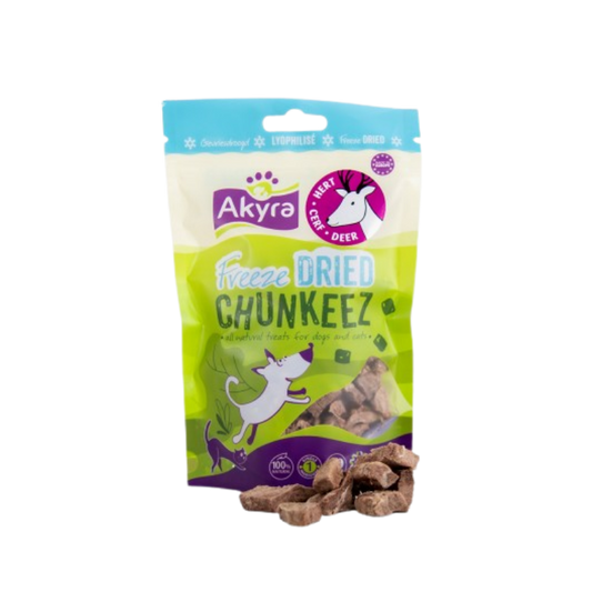 Akyra Gevriesdroogde Snack - Hert (60gr) - Nora-Lou