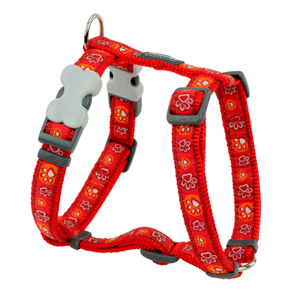 Honden harnas/tuigje Paw Impressions Rood
